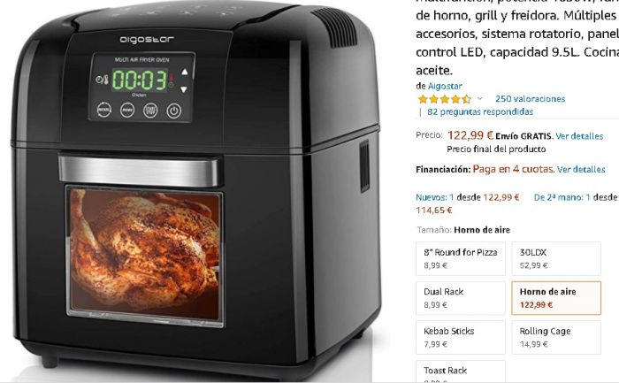出售2019新款空气烤箱原价123€现售价95