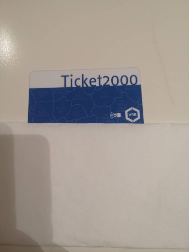 70欧低价转北威州 VRR ticket2000 subscription A3 仅限12月使用