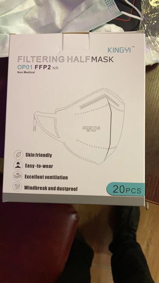 FFP2 口罩，20个，只13.00欧元自取。外地另加郵费。