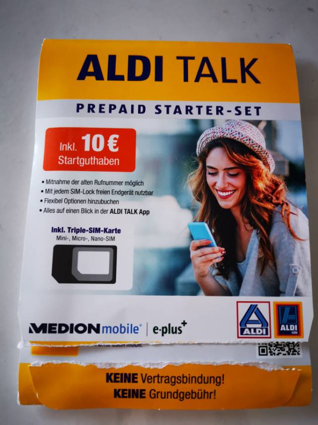 Aldi TALK 预付手机卡